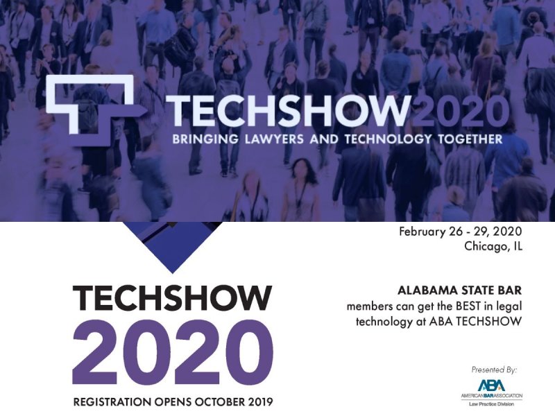 ABA Tech Show Bringing Lawyers & Technology Together Alabama State Bar